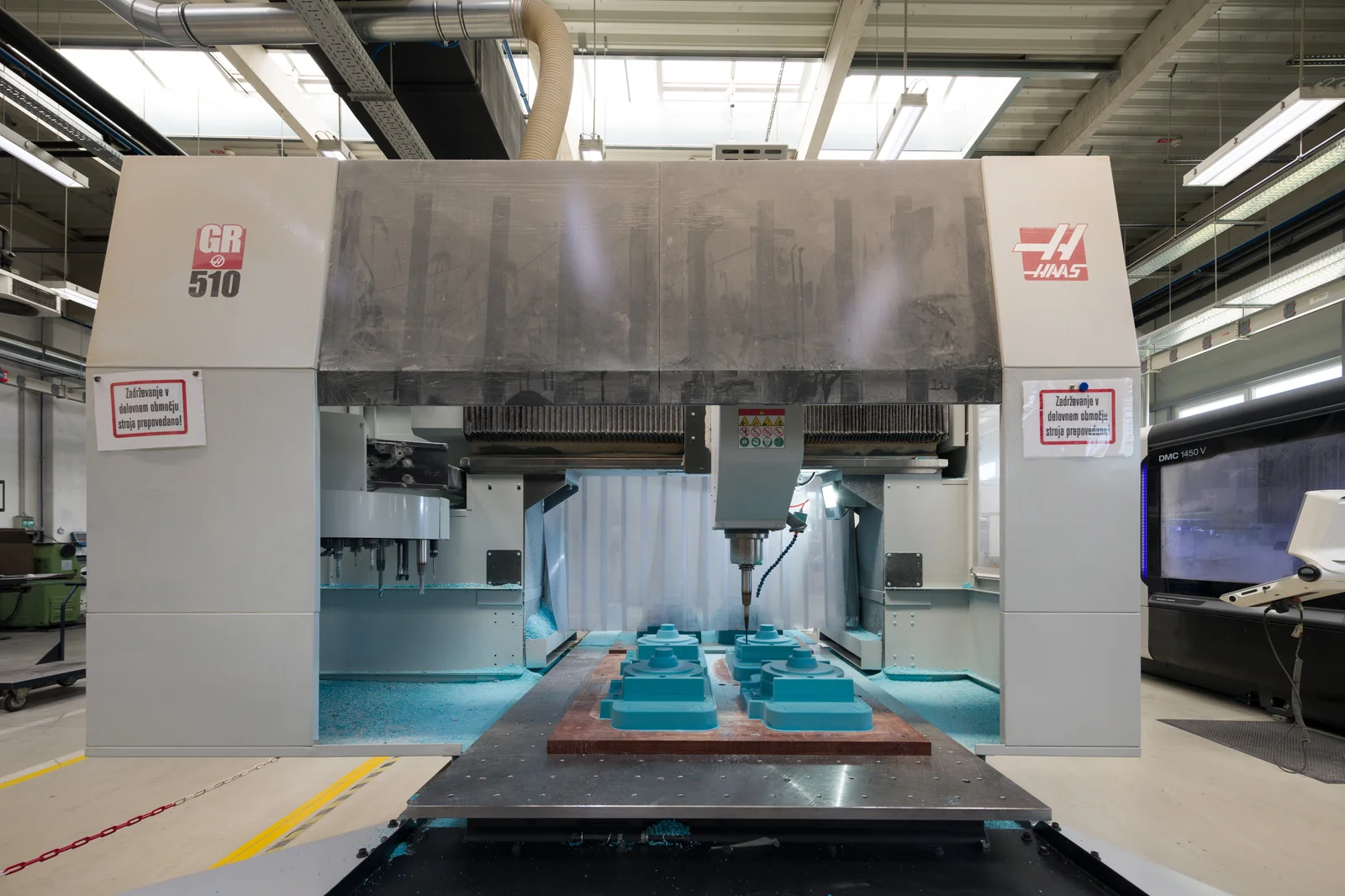 CNC machining centre cutting pattern sets